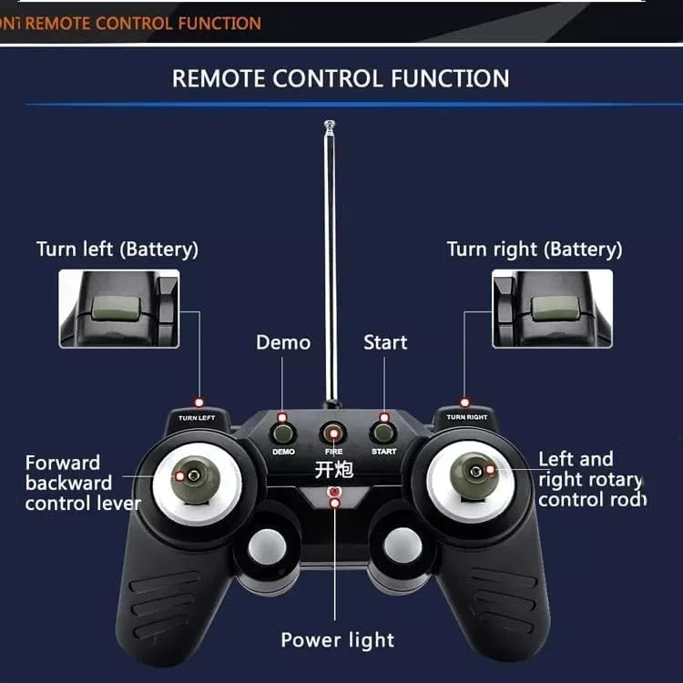 تانک جنگی کنترلی شارژی Baybee مقیاس 1:32، تانک های کنترلی با کنترل از راه دور 2.4G و چرخش 360 درجه برجک | اسباب بازی تانک توپخانه نظامی کنترلی برای کودکان و بزرگسالان 3 4 5+ سال پسران دختران