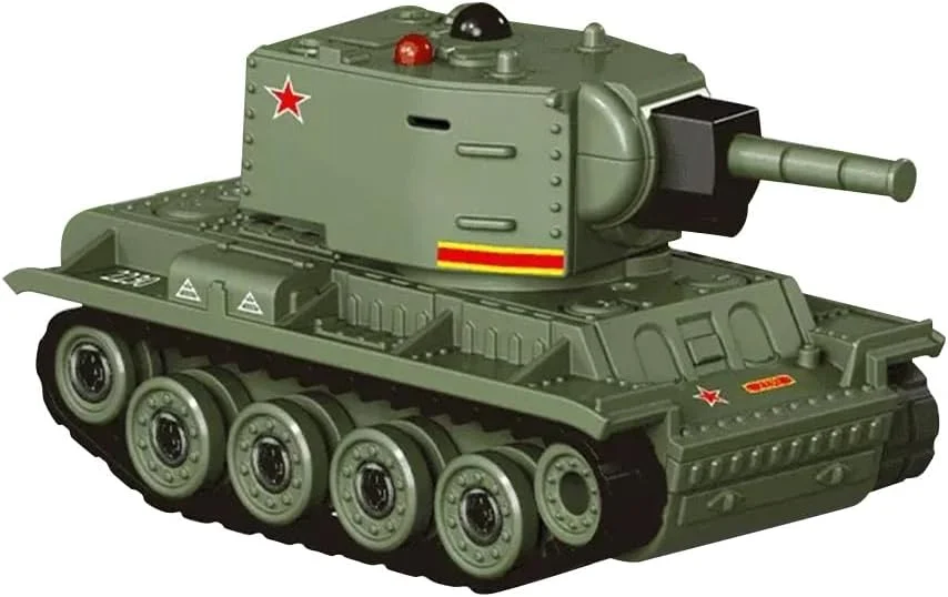 مدل تانک آرسی مینیاتوری 1:64، مدل تانک جنگی با کنترل از راه دور 2.4 گیگاهرتز با برجک چرخان و زنجیر، اسباب بازی آرسی برای بزرگسالان