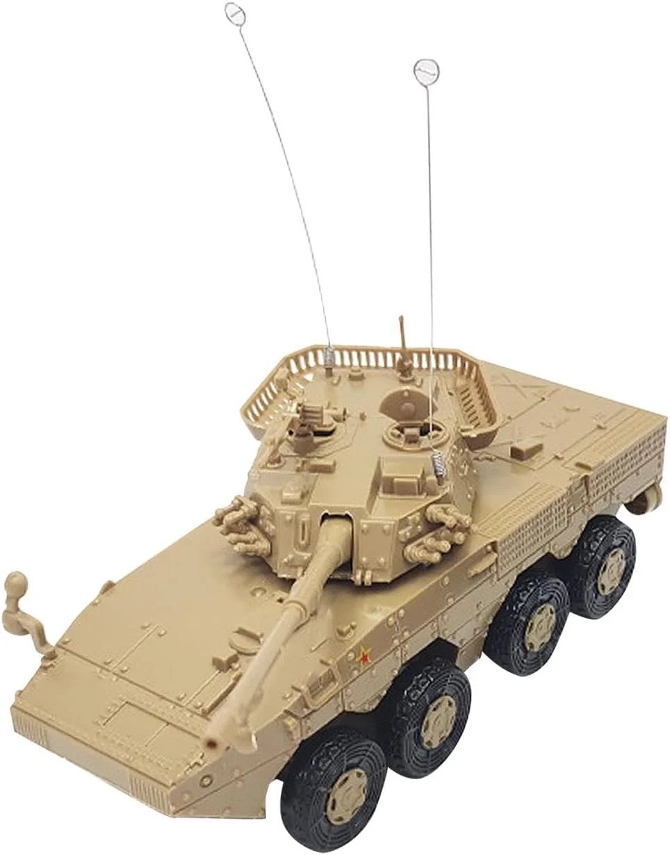 مدل تانک های زرهی 4D مقیاس 1:72، وسایل نقلیه شناسایی، پازل، ارابه خزنده гусеничный برای پسران، هدیه کودکان، کلکسیونی، قهوه روشن
