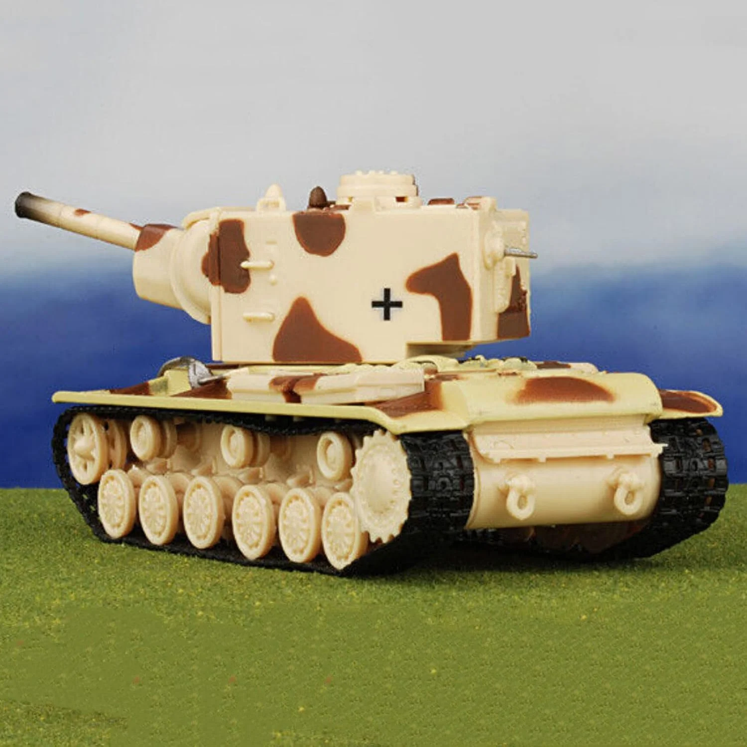 مدل تانک توپخانه سنگین KV-2 ارتش آلمان در مقیاس 1:72، مدل شبیه سازی تانک جنگنده، مدل نمایشگاه علمی نظامی