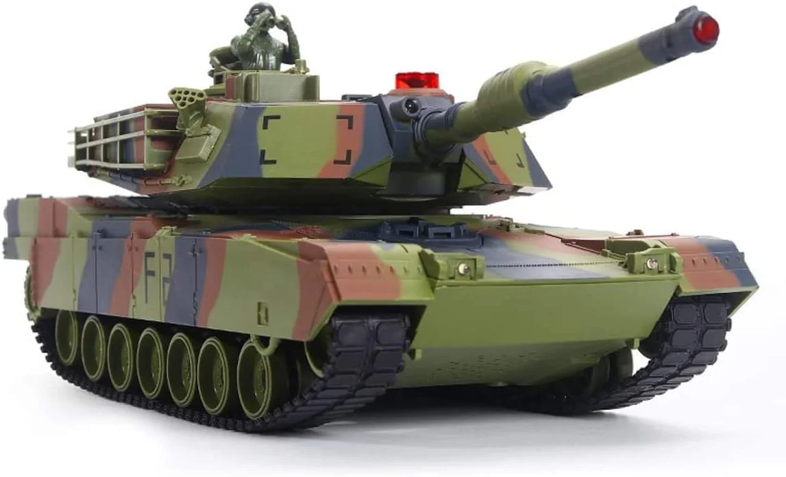 مدل تانک جنگی شارژی بزرگ ABV M1A2، مدل اسباب بازی نظامی شبیه سازی شده با کنترل از راه دور، اسباب بازی پسرانه