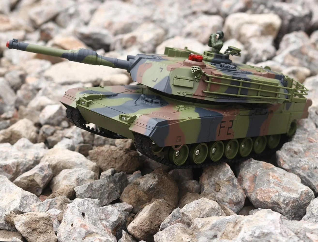 مدل تانک جنگی شارژی بزرگ ABV M1A2، مدل اسباب بازی نظامی شبیه سازی شده با کنترل از راه دور، اسباب بازی پسرانه
