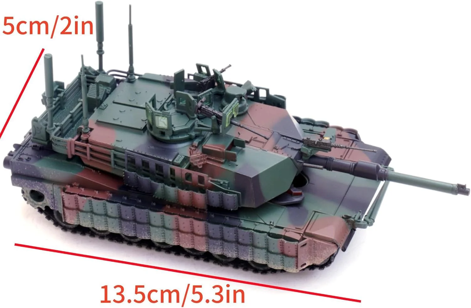 مدل تانک جنگی اصلی آبرامز M1A2 TUSK II آلیاژی مقیاس 1:72، مناسب برای کلکسیون کودکان و بزرگسالان