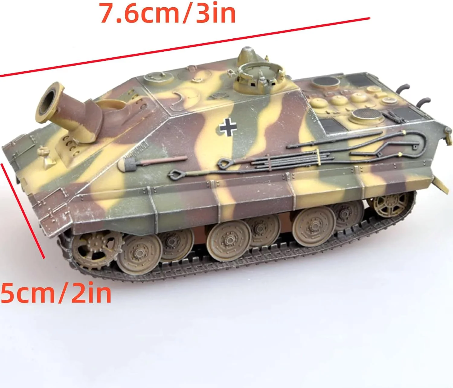 مدل تانک شبیه ساز جنگ جهانی دوم آلمان E-50 فوق سنگین با خمپاره انداز تهاجمی 38 سانتی متری، مقیاس 1:72