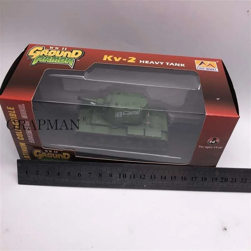 مدل مونتاژ شده تانک سنگین روسی Kv-2 ارتش شوروی، مدل کلکسیونی پلاتینیوم، مدل تمام شده Easymodel Тоу (36281)