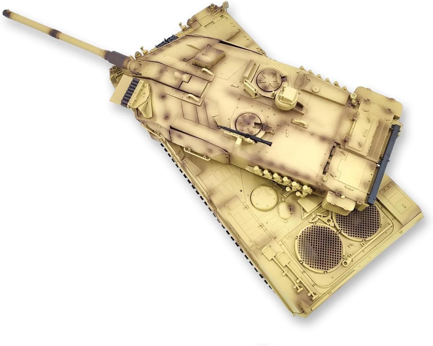 تانک بزرگ کنترلی از راه دور 27.2 اینچی، تانک سنگین آلمانی لئوپارد 2A7، ماشین جنگی نظامی RC، شبیه سازی دود، جلوه صوتی تیراندازی، مدل کلکسیونی سطح پایه