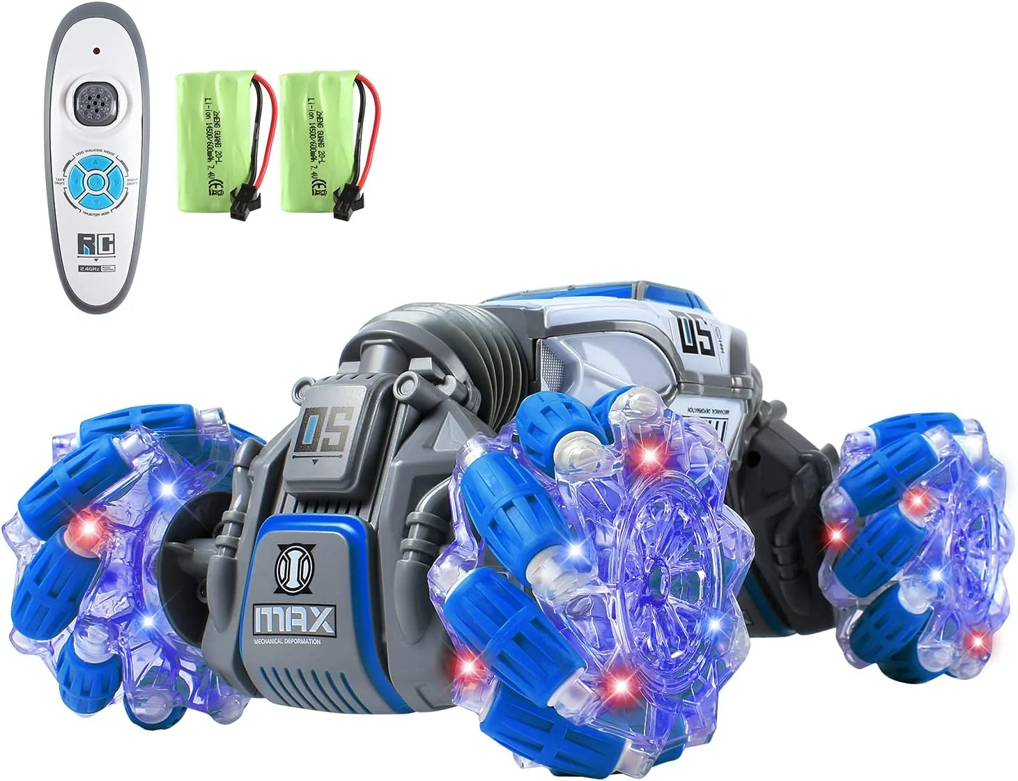 ماشین کنترلی از راه دور: ماشین اسباب بازی بدلکاری با فرکانس 2.4 گیگاهرتز با قابلیت چرخش 360 درجه و دریفت، کامیون های کنترلی مناسب بازی کودکان پسر و دختر