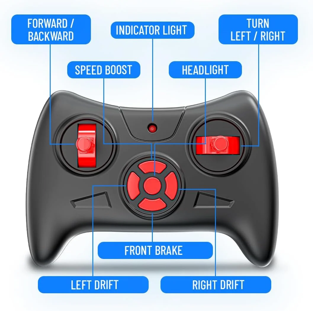ماشین کنترلی میرانا داستر 4WD 4x4 | ماشین صخره نورد ATV با سرعت بالا | کامیون هیولا آفرود قابل شارژ USB نوع C | سیستم تعلیق فنری | اسباب بازی سرگرم کننده در فضای باز برای کودکان (چهار چرخ متحرک، نقره ای)