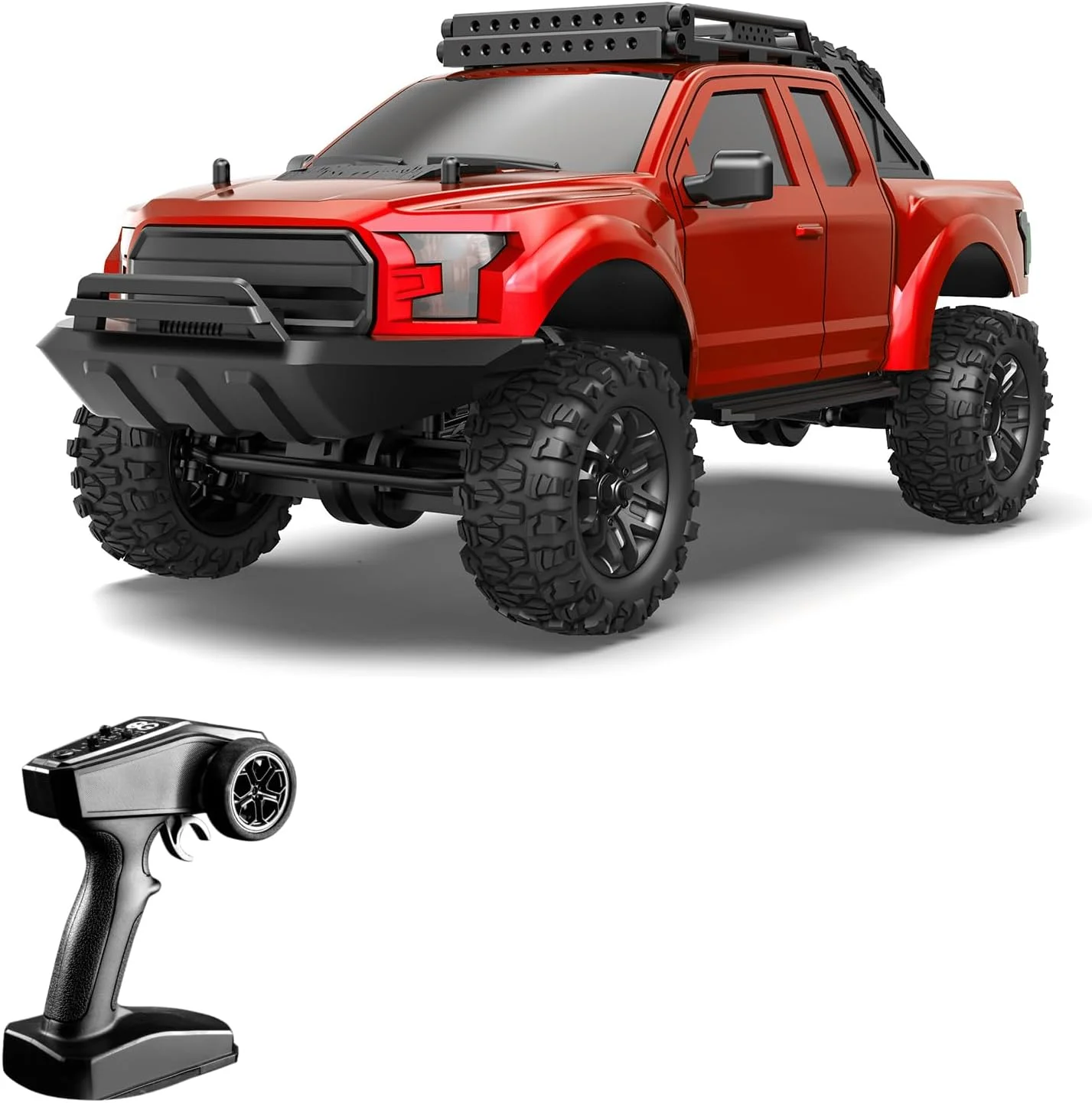 ماشین کنترلی مینگژه، ماشین کنترلی 4WD با مقیاس 1:16 برای پسران و دختران، 2.4 گیگاهرتز، شارژی، سرعت بالا، خودروی آفرود، ماشین اسباب بازی الکتریکی