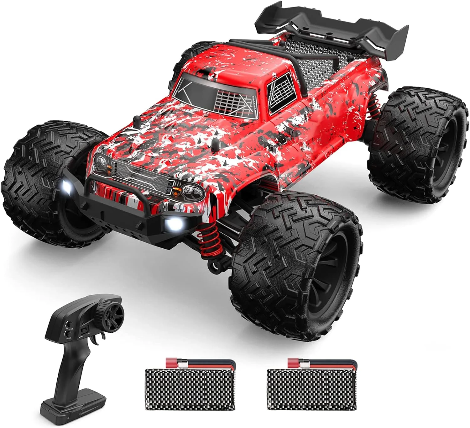 ماشین کنترلی Labymos مدل 116، 2.4 گیگاهرتز، سرعت 40 کیلومتر بر ساعت، مناسب تمام سطوح، کامیون آفرود 4WD، ماشین صخره نوردی فول سایز، مناسب کودکان و بزرگسالان، دارای 2 باتری