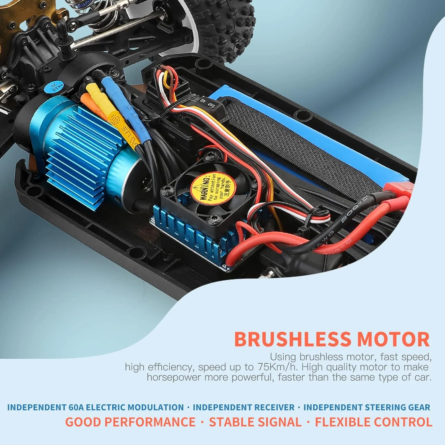 ماشین کنترلی Morelian XKS 124007، مقیاس 1/12، فرکانس 2.4 گیگاهرتز، سرعت 75 کیلومتر بر ساعت، کامیون آفرود پرسرعت، موتور براشلس، شاسی فلزی، خودرو 4WD مسابقه ای، ماشین صخره نوردی، هدیه برای کودکان و بزرگسالان