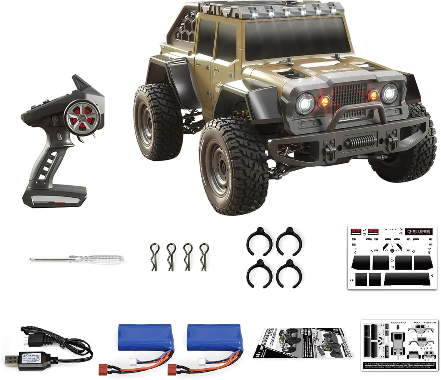 ماشین کنترلی لایموس، مقیاس 1/16، 2.4 گیگاهرتز، سرعت 70 کیلومتر بر ساعت، موتور براشلس، مناسب تمام سطوح، آفرود، 4WD، مناسب کودکان و بزرگسالان به همراه 2 باتری