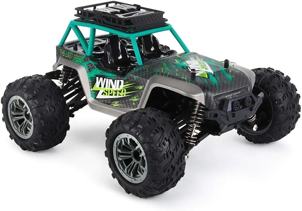ماشین کنترلی چهار چرخ متحرک در مقیاس کامل، مسابقه ای، الکتریکی، آفرود، مناسب فضای باز، دریفت، با سرعت 36 کیلومتر در ساعت، مناسب تمام سطوح، ماشین صخره نوردی، اسباب بازی پسرانه، هدیه کودکان
