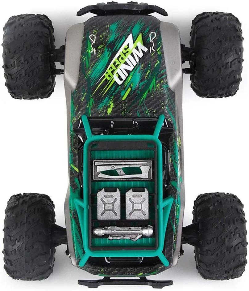 ماشین کنترلی چهار چرخ متحرک در مقیاس کامل، مسابقه ای، الکتریکی، آفرود، مناسب فضای باز، دریفت، با سرعت 36 کیلومتر در ساعت، مناسب تمام سطوح، ماشین صخره نوردی، اسباب بازی پسرانه، هدیه کودکان
