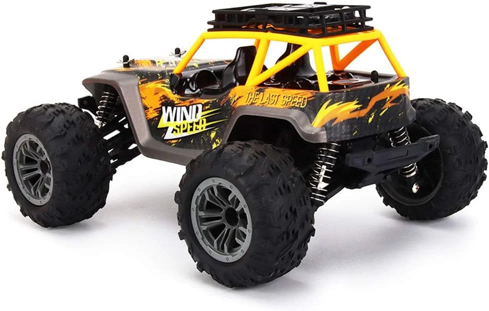 ماشین کنترلی چهار چرخ متحرک در مقیاس کامل، مسابقه ای، الکتریکی، آفرود، مناسب فضای باز، دریفت، با سرعت 36 کیلومتر در ساعت، مناسب تمام سطوح، ماشین صخره نوردی، اسباب بازی پسرانه، هدیه کودکان