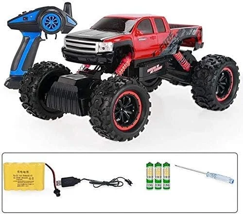 ماشین آرسی صخره نورد، کامیون هیولا آفرود، ماشین پر سرعت 2.4 گیگاهرتز، شارژر USB خزنده اضافی برای بزرگسالان و کودکان، اسباب بازی های الکترونیکی آفرود، کامیون های مسابقه ای 4WD برای اسباب بازی های کودکان