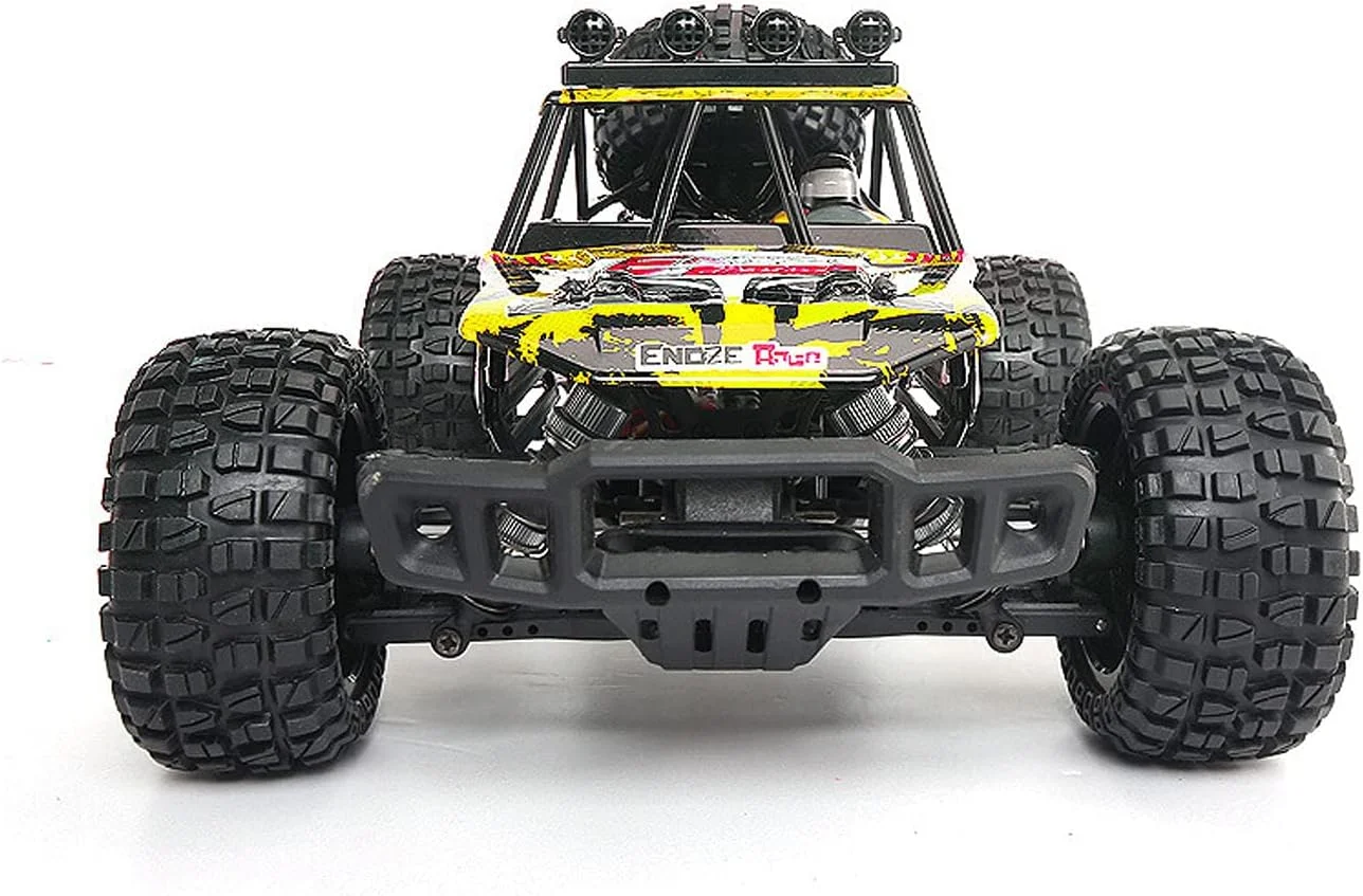 ماشین کنترلی آفرود بزرگ مقیاس 1/10، کامیون آرسی بی‌سیم 2.4Ghz، سرعت 40 کیلومتر بر ساعت، کمک فنرهای 4x4، هدیه برای پسران و بزرگسالان