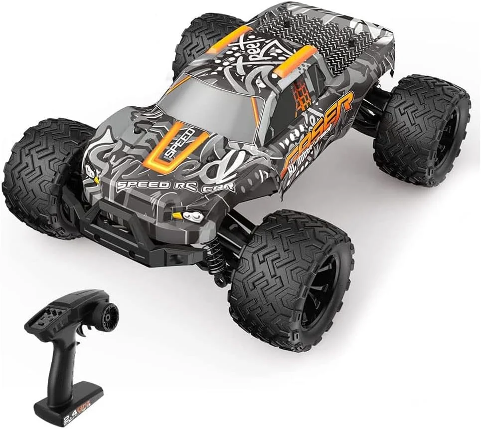 ماشین کنترلی آفرود مقیاس 1:14، سرعت بالا 40 کیلومتر در ساعت، خودروی الکتریکی 4WD با کنترل از راه دور 2.4 گیگاهرتز، کامیون 4X4 ضد آب مسابقه ای مناسب سرگرمی برای کودکان، بزرگسالان و علاقه مندان