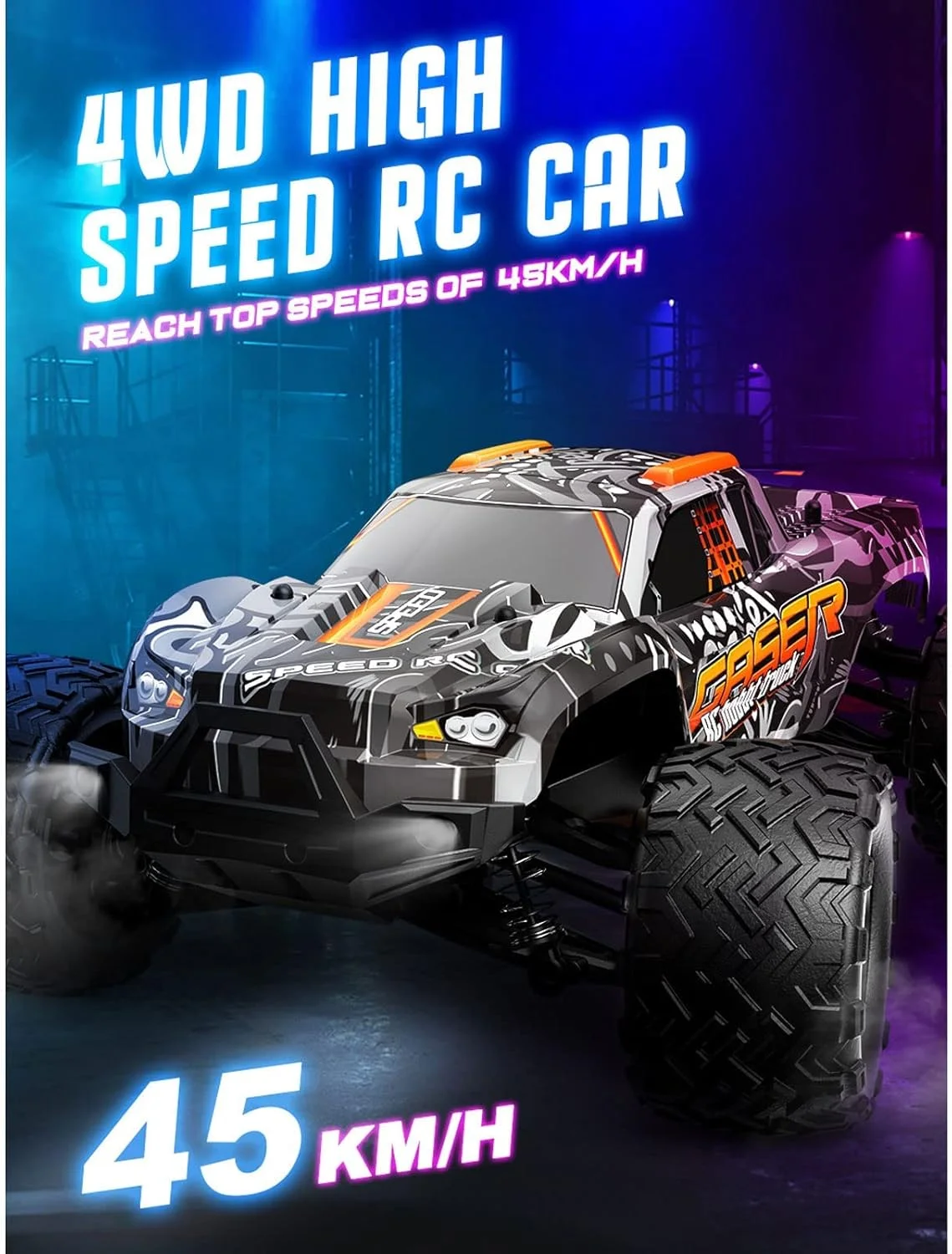 ماشین کنترلی آفرود مقیاس 1:14، سرعت بالا 40 کیلومتر در ساعت، خودروی الکتریکی 4WD با کنترل از راه دور 2.4 گیگاهرتز، کامیون 4X4 ضد آب مسابقه ای مناسب سرگرمی برای کودکان، بزرگسالان و علاقه مندان