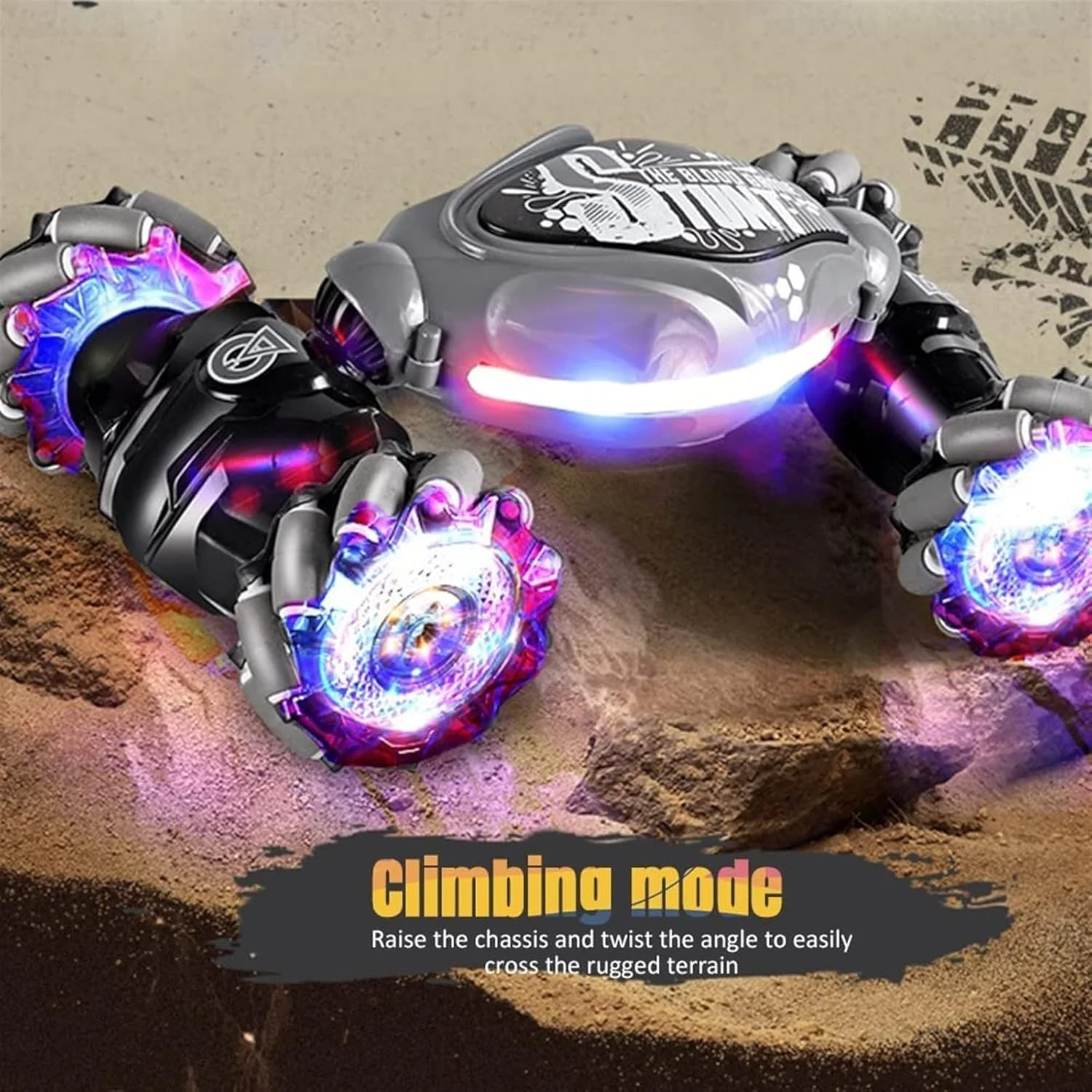 ماشین های بدلکاری کنترلی 2.4 گیگاهرتزی، ماشین جدید حرکتی چرخشی با حسگر اشاره سال 2023، ماشین بدلکاری RC با حسگر اشاره دریفت با نور و موسیقی، ماشین های RC با باتری قابل شارژ، هدیه تولد برای 7 8 9 10 11 ساله ها (رنگ...