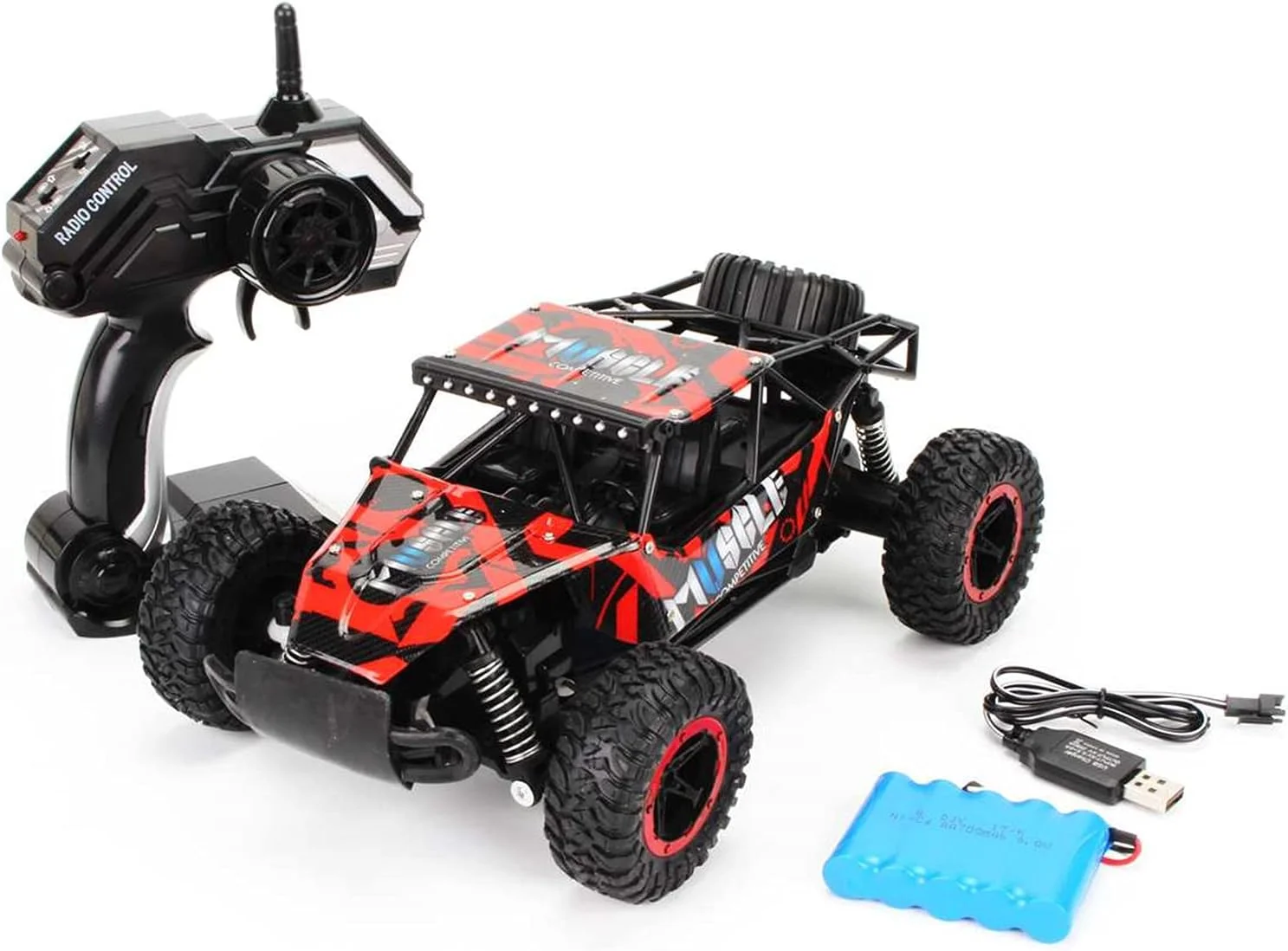 ماشین های آرسی صخره نوردی 2.4 گیگاهرتزی، ماشین های هیولا بیگ فوت با موتورهای دوتایی، وسایل نقلیه آرسی، اسباب بازی های برتر آفرود با کنترل از راه دور برای پسران