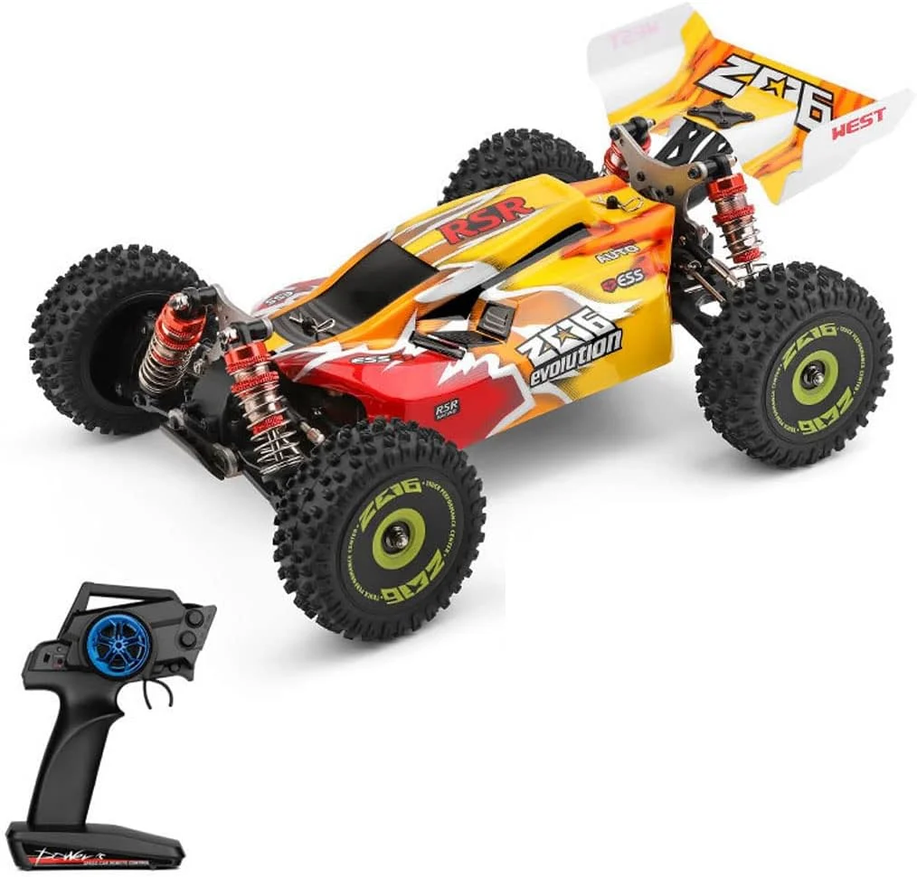 خودروی کنترلی ویلی 1:14 جدید با موتور براشلس، سرعت فوق العاده بالا 75 کیلومتر بر ساعت، مدل آلیاژی خودروی آفرود کنترلی