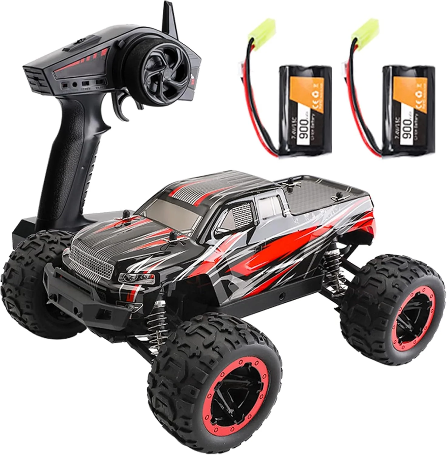 ماشین کنترلی آفرود 2.4 گیگاهرتز، سرعت بالا 40 کیلومتر بر ساعت، ماشین مسابقه ای 1/16، کامیون کنترل از راه دور 4WD
