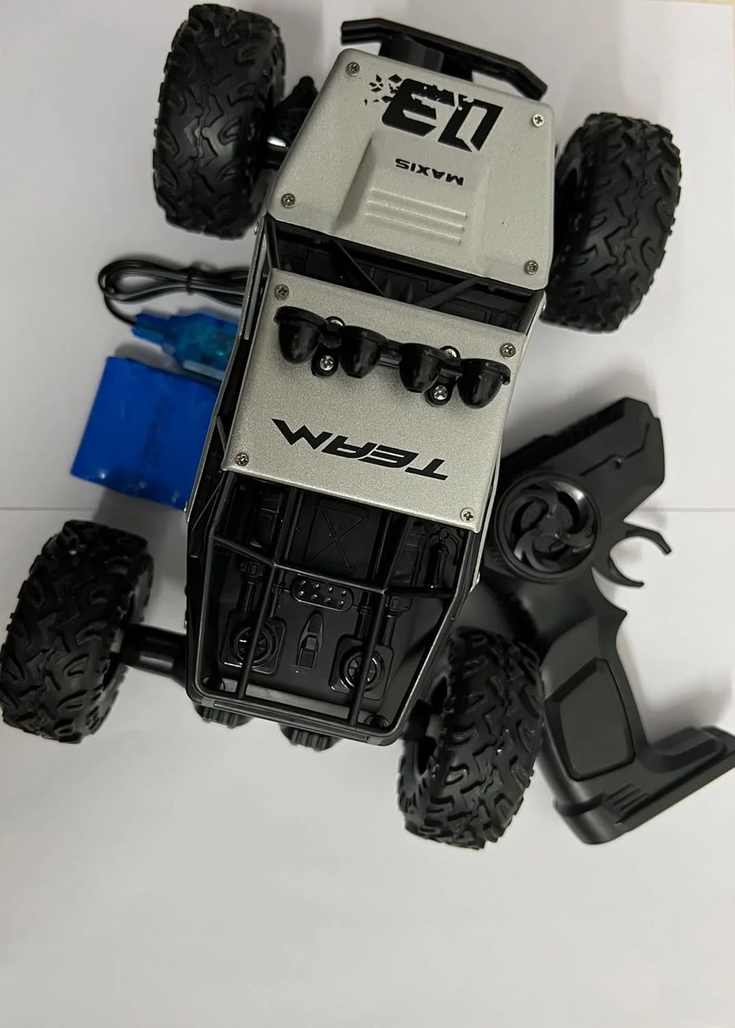 ماشین کنترلی صخره نورد فلزی آلیاژی، باگی رالی، کامیون هیولا مقیاس 1:16، چهار چرخ متحرک، اسباب بازی برای پسران بچه های 5 ساله (چند رنگ)