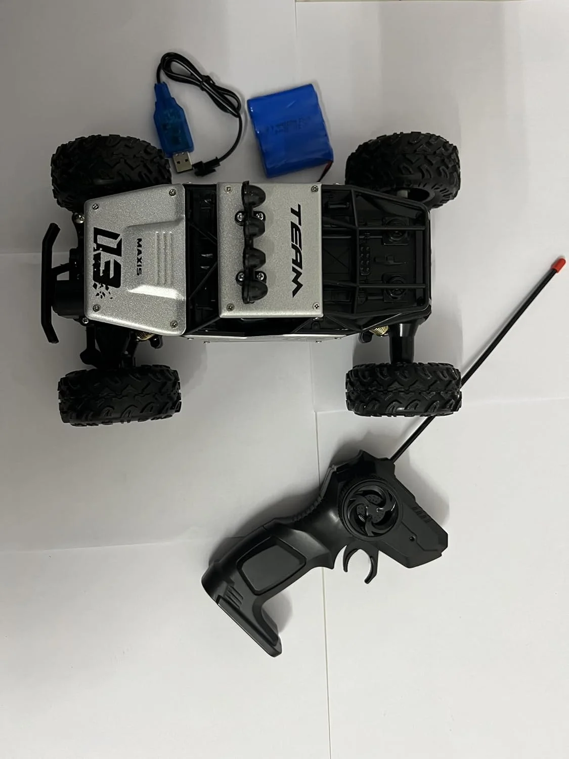 ماشین کنترلی صخره نورد فلزی آلیاژی، باگی رالی، کامیون هیولا مقیاس 1:16، چهار چرخ متحرک، اسباب بازی برای پسران بچه های 5 ساله (چند رنگ)