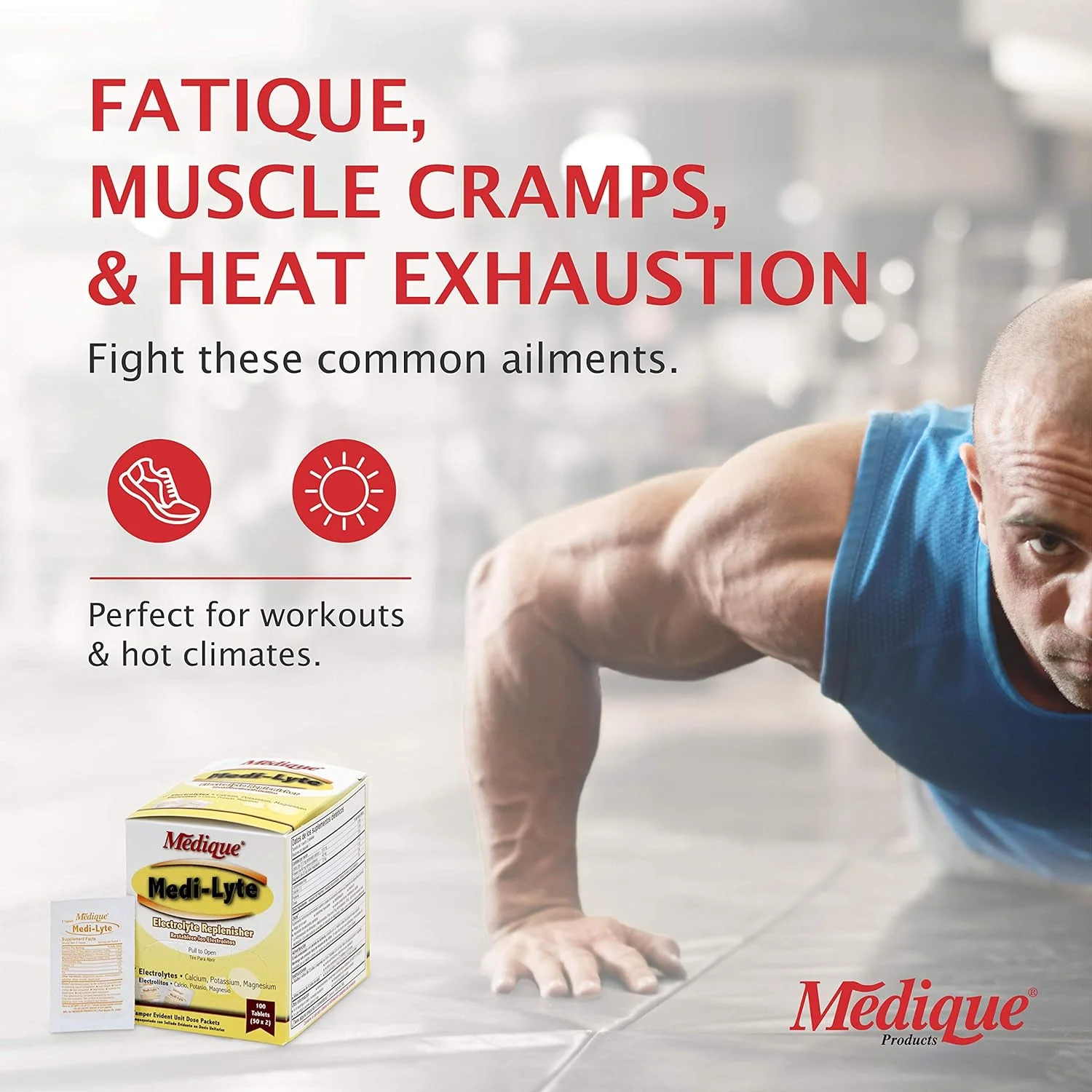 قرص های الکترولیت مدی-لیت مدیکو 03033 حاوی پتاسیم کلراید برای گرفتگی عضلات، 100 عدد قرص های الکترولیت مدی-لیت مدیکو 03033 حاوی پتاسیم کلراید برای گرفتگی عضلات، 100 عدد