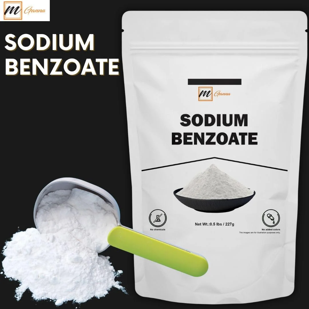 پودر بنزوات سدیم خالص ۱۰۰٪، ۲۲۷ گرم - نگهدارنده برای مواد غذایی، کاربردهای صنعتی و خانگی پودر بنزوات سدیم خالص ۱۰۰٪، ۲۲۷ گرم - نگهدارنده برای مواد غذایی، کاربردهای صنعتی و خانگی