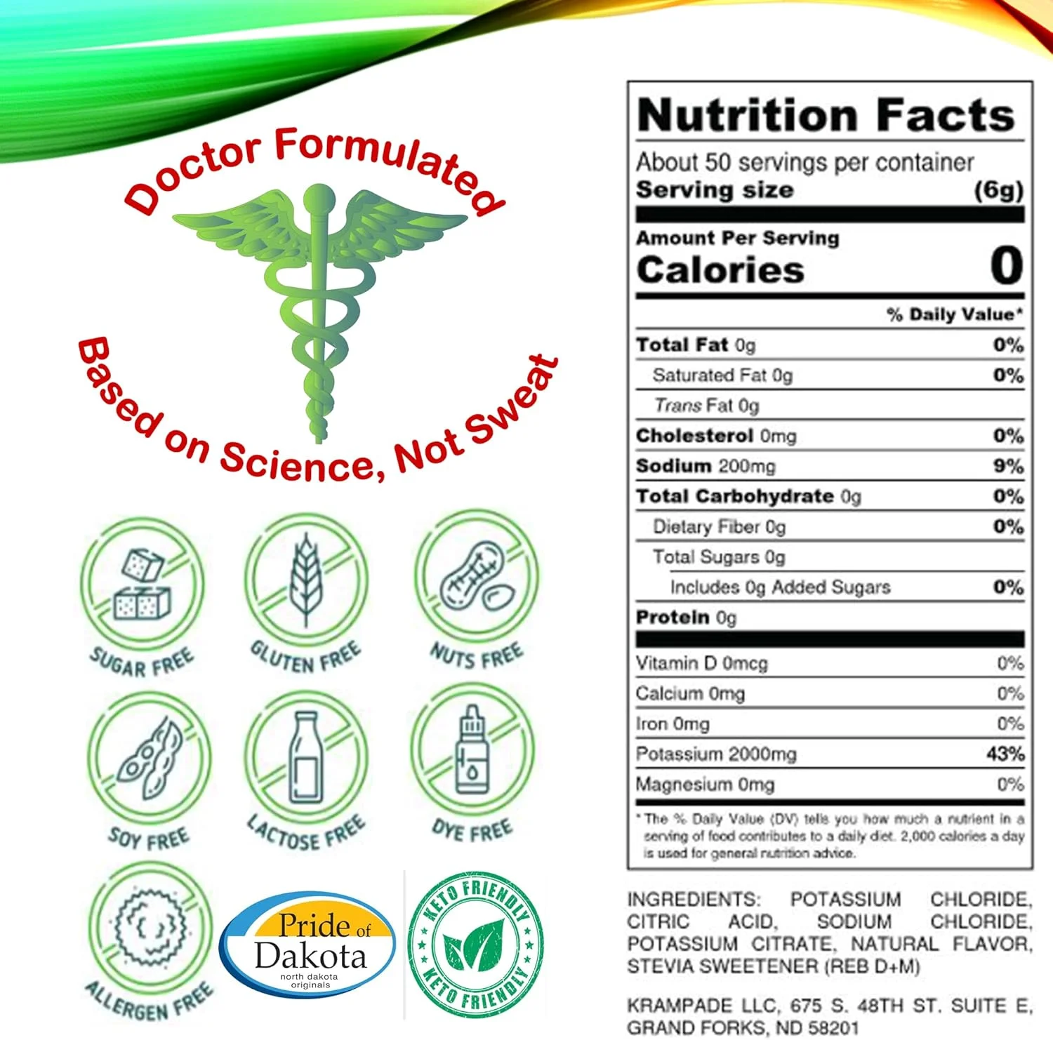 پودر الکترولیت پتاسیم کرامپید اورجینال بدون شکر - 2000 میلی گرم | تسکین گرفتگی عضلات - آبرسانی - بهبود عملکرد - مناسب برای کتو | لیمو ترش - 50 سروینگ پودر الکترولیت پتاسیم کرامپید اورجینال بدون شکر - 2000 میلی گرم | تسکین گرفتگی عضلات - آبرسانی - بهبود عملکرد - مناسب برای کتو | لیمو ترش - 50 سروینگ