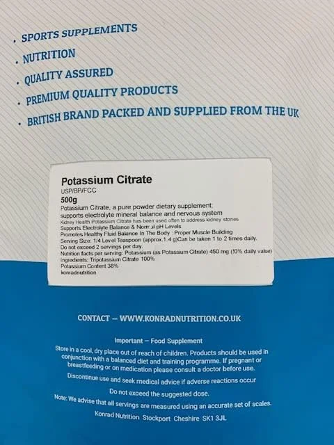 سیترات پتاسیم 500 گرم سیترات پتاسیم 500 گرم