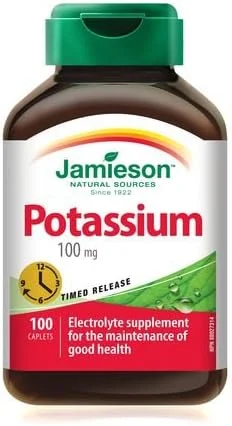 جیمسون پتاسیم 100 میلی گرم، 100 عدد قرص