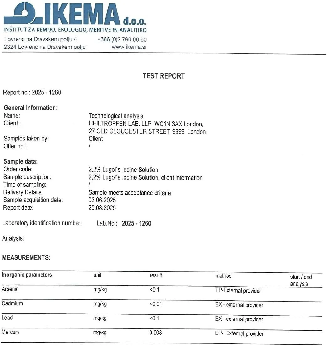 محلول ید لوگول هایلتروپفن 2X 2.2%، 2 عدد بطری 30 میلی لیتری | مواد اولیه دارویی | محلول لوگول ساخته شده با ید و یدید پتاسیم | مجموعه دو عددی | ® محلول ید لوگول هایلتروپفن 2X 2.2%، 2 عدد بطری 30 میلی لیتری | مواد اولیه دارویی | محلول لوگول ساخته شده با ید و یدید پتاسیم | مجموعه دو عددی | ®