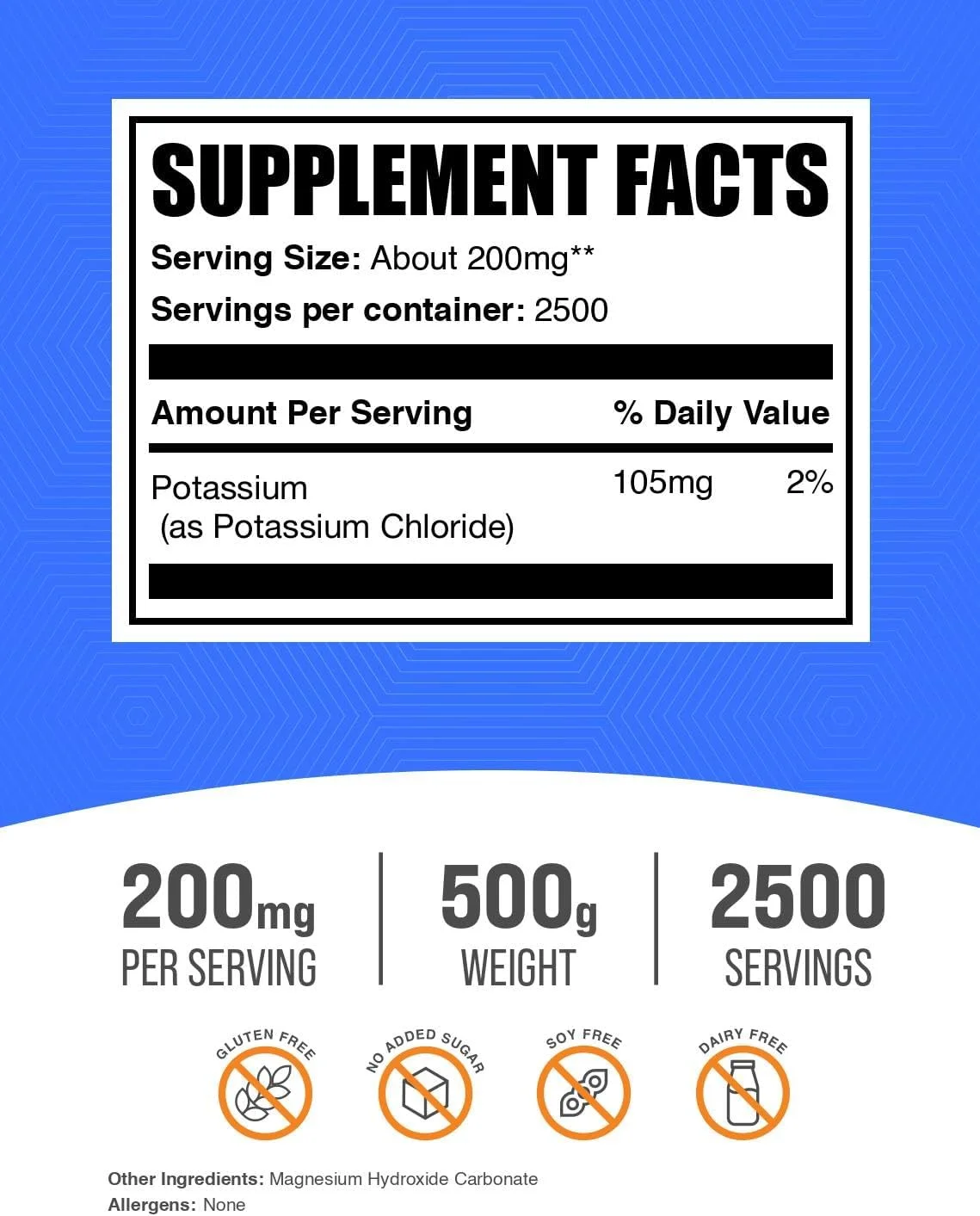 پودر پتاسیم کلرید BulkSupplements.com - مکمل پتاسیم - پتاسیم خالص - پتاسیم برای بانوان - نمک پتاسیم - مکمل پتاسیم کلرید (500 گرم - 1.1 پوند) پودر پتاسیم کلرید BulkSupplements.com - مکمل پتاسیم - پتاسیم خالص - پتاسیم برای بانوان - نمک پتاسیم - مکمل پتاسیم کلرید (500 گرم - 1.1 پوند)