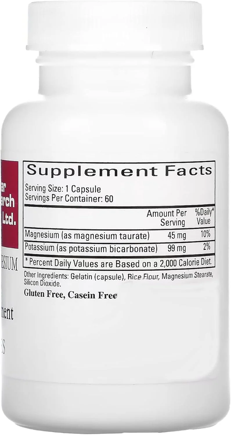 منیزیم-پتاسیم تورات Cardiovascular Research - در انتظار ثبت اختراع - 60 کپسول گیاهی X 2 بطری منیزیم-پتاسیم تورات Cardiovascular Research - در انتظار ثبت اختراع - 60 کپسول گیاهی X 2 بطری