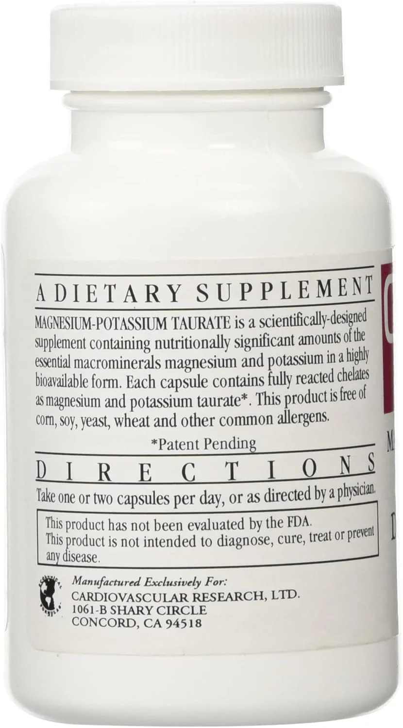 منیزیم-پتاسیم تورات Cardiovascular Research - در انتظار ثبت اختراع - 60 کپسول گیاهی X 2 بطری منیزیم-پتاسیم تورات Cardiovascular Research - در انتظار ثبت اختراع - 60 کپسول گیاهی X 2 بطری