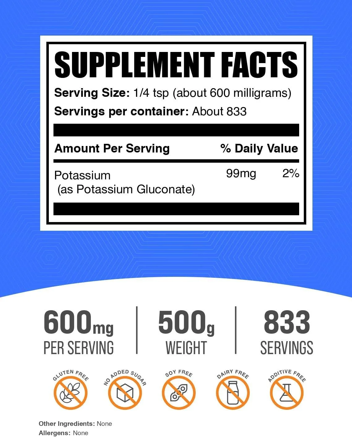 پودر گلوکونات پتاسیم BulkSupplements.com - مکمل پتاسیم، مکمل معدنی - بدون گلوتن، 600 میلی گرم در هر وعده، 500 گرم (1.1 پوند) (بسته 1 عددی) پودر گلوکونات پتاسیم BulkSupplements.com - مکمل پتاسیم، مکمل معدنی - بدون گلوتن، 600 میلی گرم در هر وعده، 500 گرم (1.1 پوند) (بسته 1 عددی)