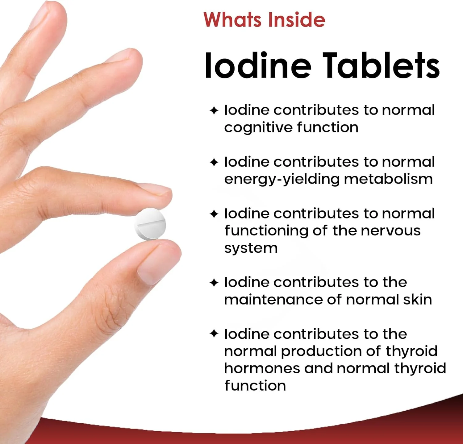 قرص ید 150 میکروگرم، 180 عدد قرص گیاهی با دوز بالا، مکمل ید، منبع طبیعی ید از یدید پتاسیم، تامین 6 ماهه، بدون GMO، ساخت انگلستان توسط نیو لیف