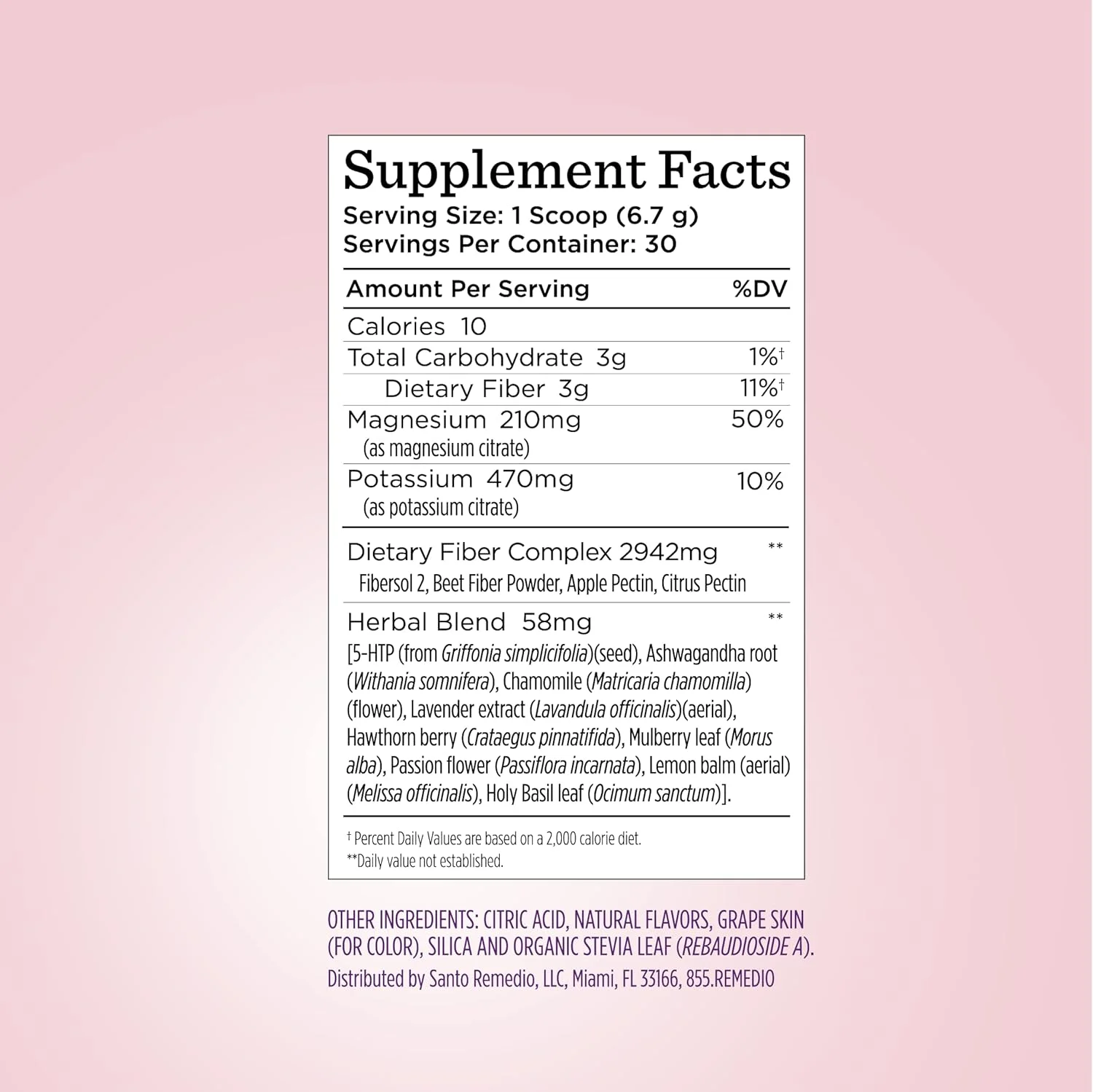 پودر نوشیدنی گیاهی سانتو رمیدیو انتایا، مکمل غذایی، پشتیبانی از کاهش استرس، 30 سروینگ