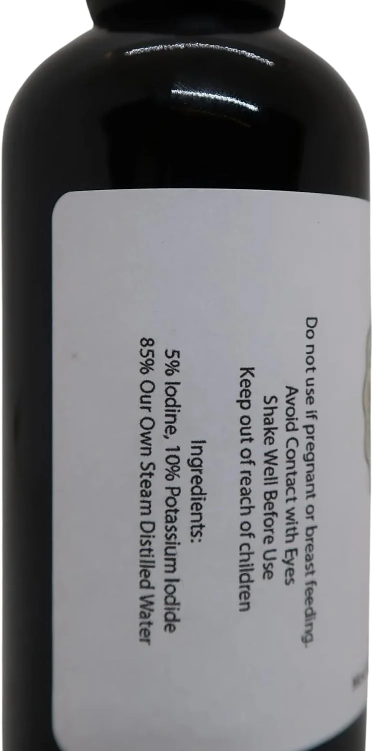 محلول ید لوگول با غلظت 15 درصد به همراه قطره چکان شیشه ای 60 میلی لیتر