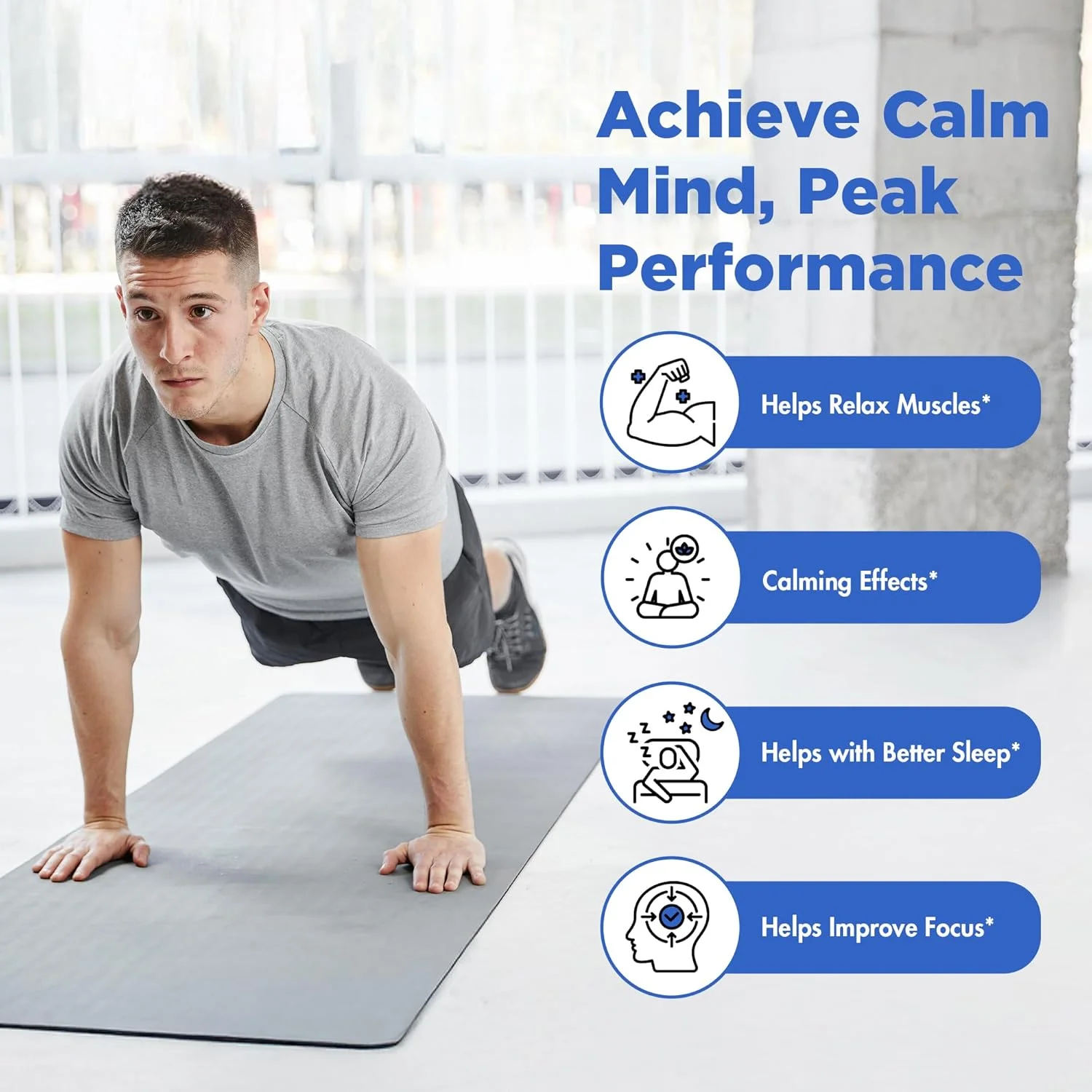 گلیسینات منیزیم با ال-تیانین، پتاسیم و فلفل سیاه - جذب فوق العاده بالا، 120 عدد گلیسینات منیزیم با ال-تیانین، پتاسیم و فلفل سیاه - جذب فوق العاده بالا، 120 عدد