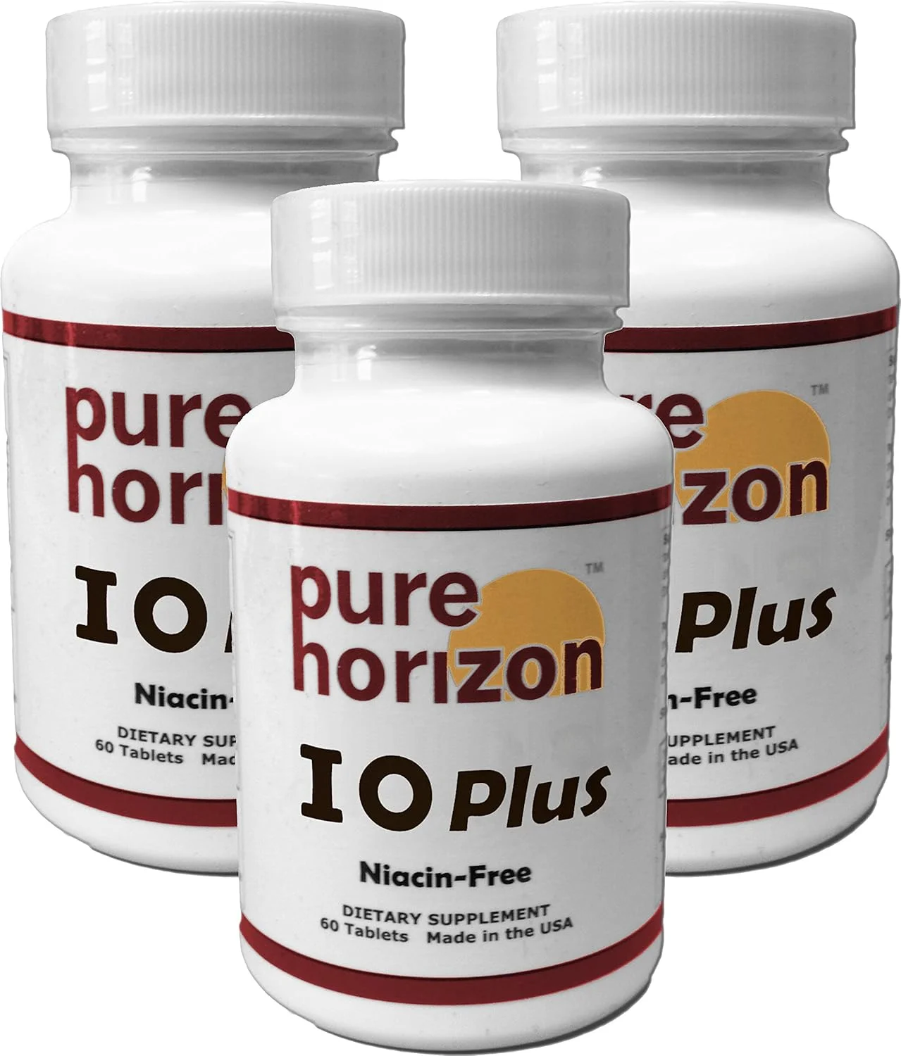 مکمل ید بدون نیاسین IOPlus Pure Horizon - 3 بطری