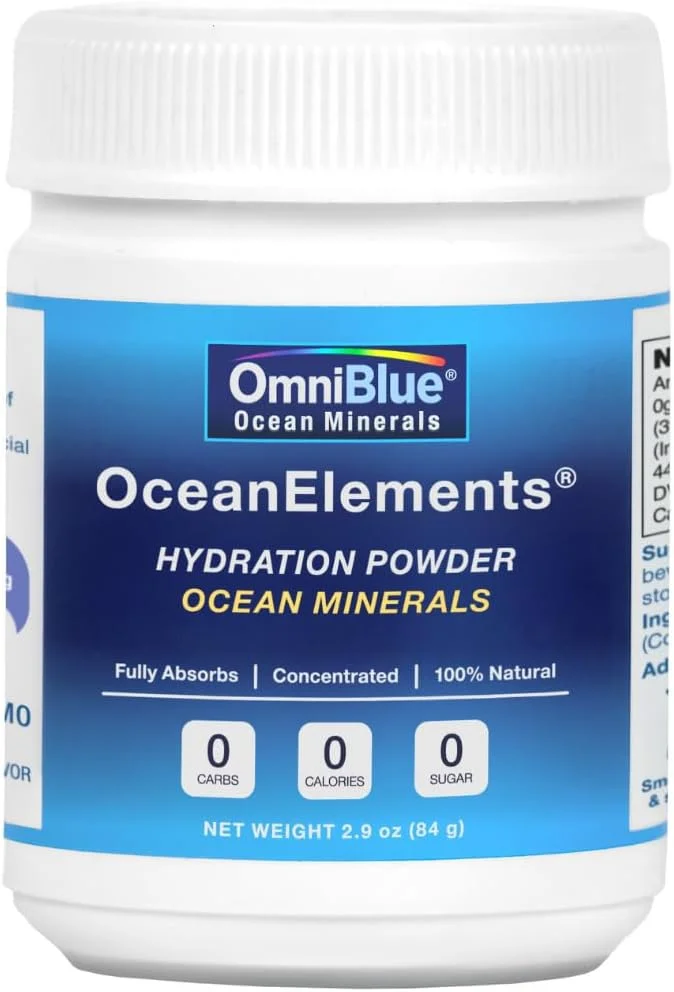 پودر مواد معدنی اقیانوسی و آبرسان OmniBlue - منیزیم، بور، سلنیوم - بیش از 70 ماده معدنی طبیعی برای بازسازی، خواب و سلامت کلی - پشتیبانی از رژیم کتو، وگان و پالئو (60 سروینگ)
