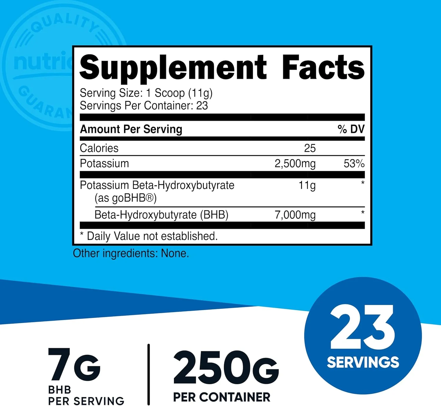 نمک پتاسیم بتا هیدروکسی بوتیرات نوتریکاست، مکمل کتون اگزوژن، 6.4 گرم بتا-هیدروکسی بوتیرات در هر وعده، 1 بطری (250 گرم) نمک پتاسیم بتا هیدروکسی بوتیرات نوتریکاست، مکمل کتون اگزوژن، 6.4 گرم بتا-هیدروکسی بوتیرات در هر وعده، 1 بطری (250 گرم)