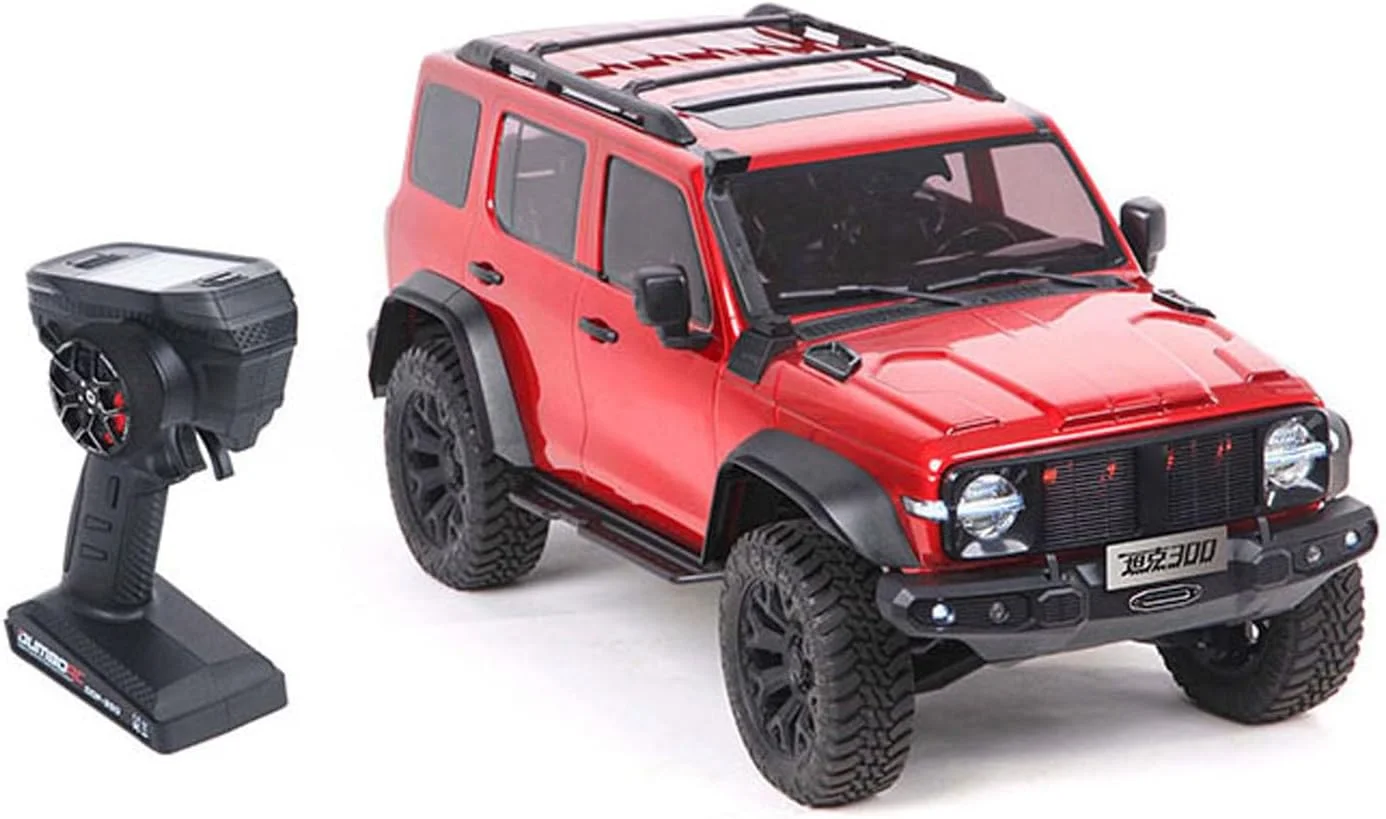 تیر اصلی فولادی 1.5 میلی‌متری، تانک 300 مقیاس 1/8، نسخه رقابتی، کرالر رادیو کنترلی، قفل اکسل، گیربکس فلزی 2 سرعته، مدل درجه سرگرمی برای سرگرمی