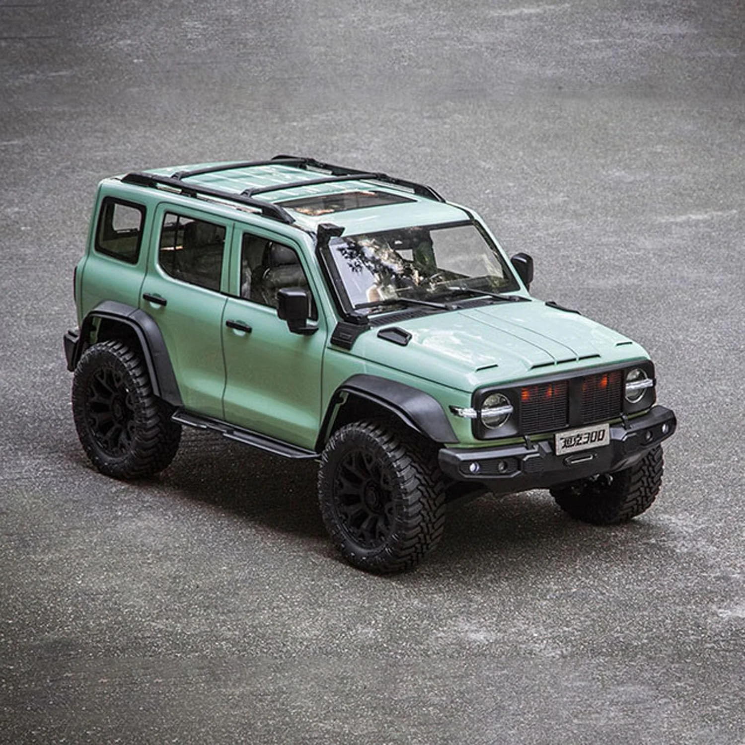 مدل ماشین کنترلی صخره نورد Traction Hobby Tank300 مقیاس 1/8، محور فلزی، کمک فنرهای قابل تنظیم، مناسب برای سرگرمی