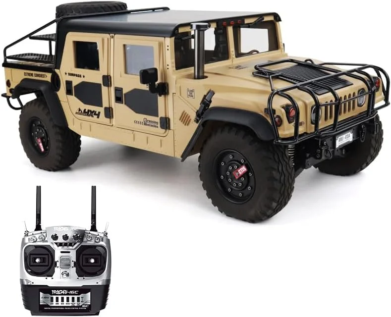 خودروهای آفرود آرسی HG 4x4 P415A مقیاس 1/10 مدل پیکاپ کنترلی (زرد)