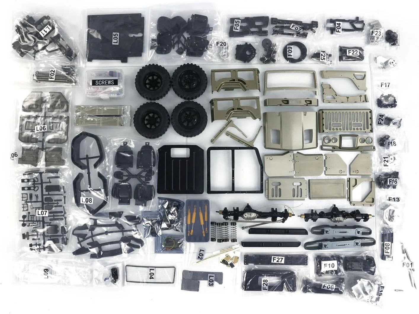 خودروی آرسی آفرود فلزی CNC مدل Tw-715 مقیاس 1:10 مناسب سرگرمی